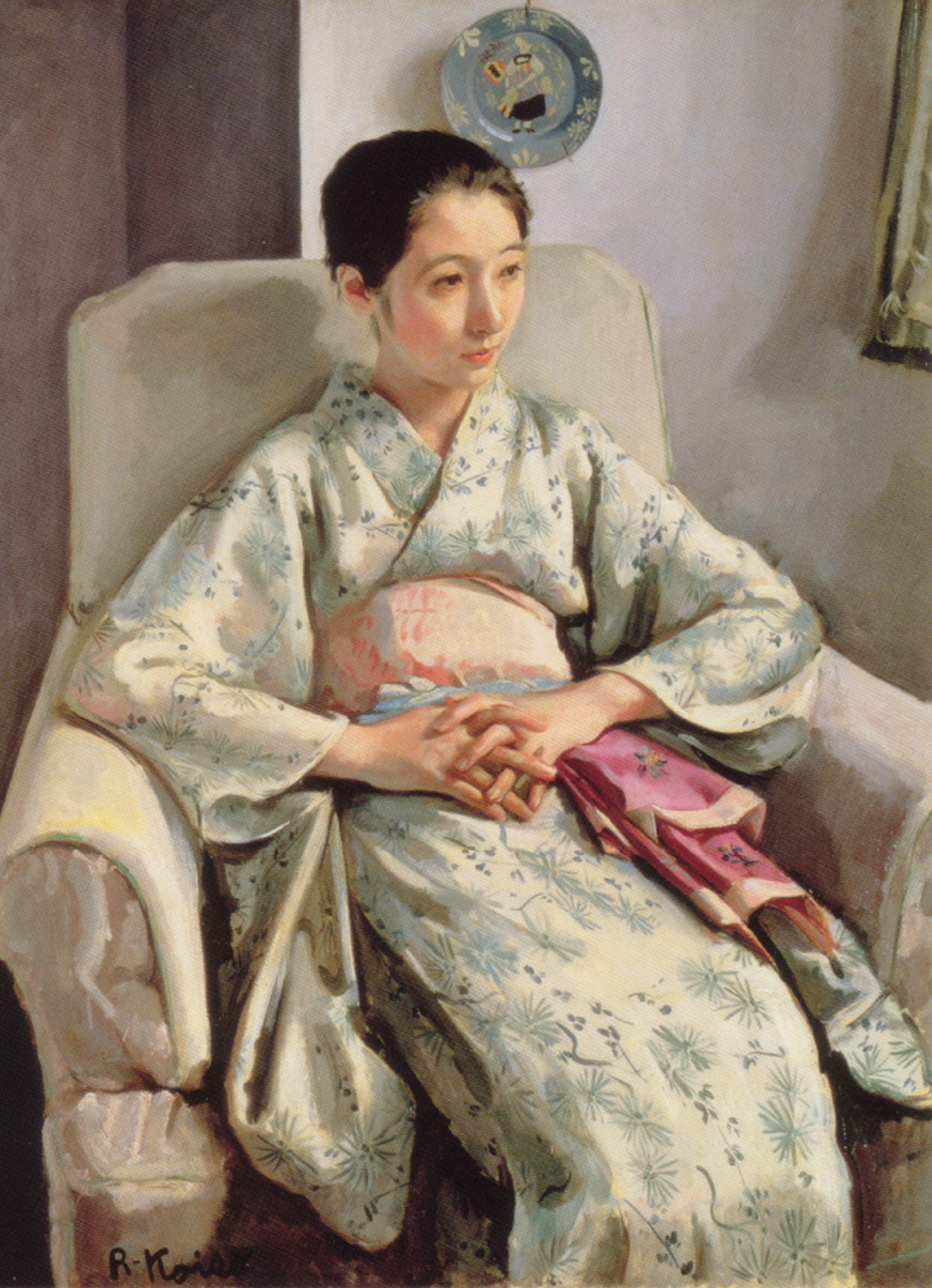 小磯良平美人画-